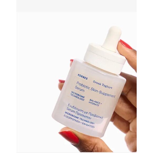 NIB Korres Greek Yoghurt Probiotic Serum Full  Sized Hydrating Pre + Probiotics - Picture 1 of 9